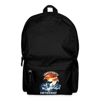 Landschafts Fotograf - Rucksack - Schwarz - Vorne