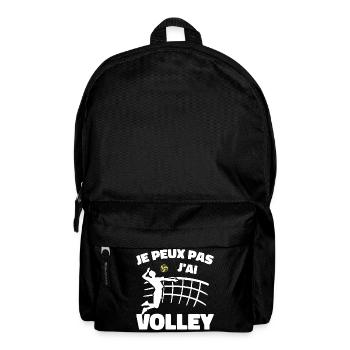 Ich kann nicht Volleyball spielen - Rucksack - Schwarz - Vorne