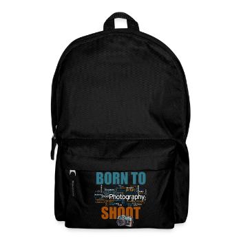 Born to shoot - Rucksack - Schwarz - Vorne