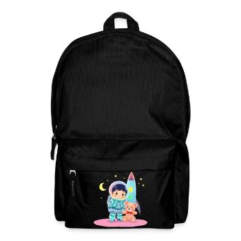 Astronaut with teddy bear - Backpack - black - Front