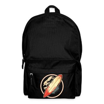 Surfbrett Grafik - Rucksack - Schwarz - Vorne