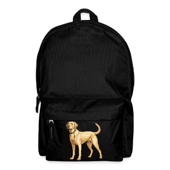 Labrador Hund - Rucksack - Schwarz - Vorne