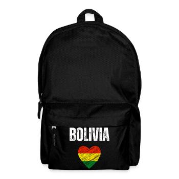 J’aime la Bolivie, le drapeau de la Bolivie - Sac à dos - noir - Devant