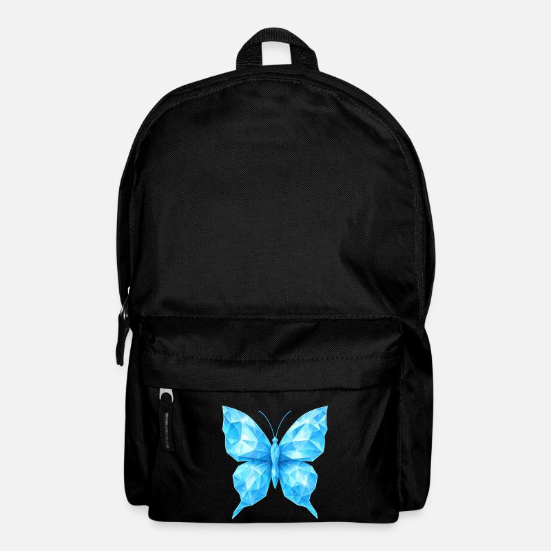 Diamond Butterfly | Geometric elegance - Backpack - black