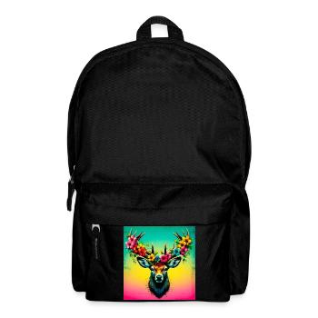 Hirsch - Rucksack - Schwarz - Vorne