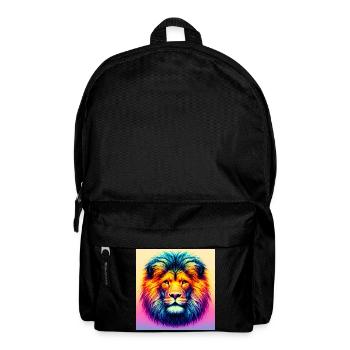 lion - Backpack - black - Front