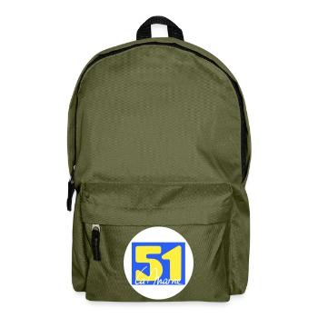 Logo emblématique de La Marne en couleurs vives - Sac à dos - vert olive - Devant