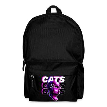 CATS, CATS, CATS · Colorful big cat - Backpack - black - Front