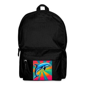 Delfin - Rucksack - Schwarz - Vorne