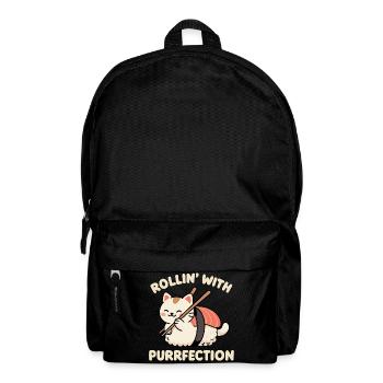 Rollin' with Purrfection - Backpack - black - Front
