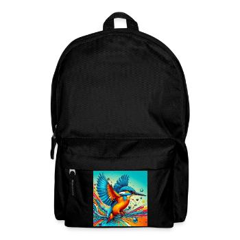 Eisvogel - Rucksack - Schwarz - Vorne