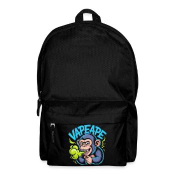 Vapeape Lustiger Affe Grafik - Rucksack - Schwarz - Vorne