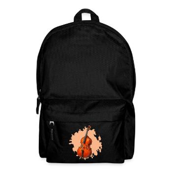 Orange Violoncello Watercolor - Backpack - black - Front