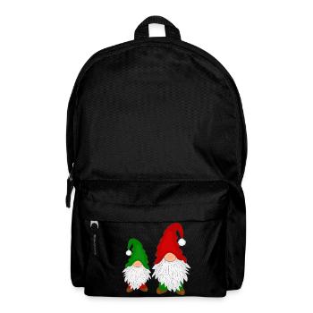 lustige Wichtel - Rucksack - Schwarz - Vorne