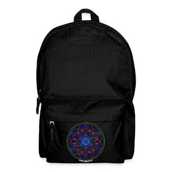 Fractal Evolution Experience Kaleidoskop Mandala - Rucksack - Schwarz - Vorne