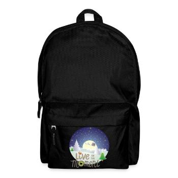 Winterzauber Live in the  Moment - Rucksack - Schwarz - Vorne