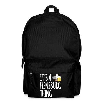 It's A Flensburg Thing - Rucksack - Schwarz - Vorne