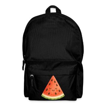 Kawaii Watermelon Fruit Summer Kids Melon Baby - Backpack - black - Front