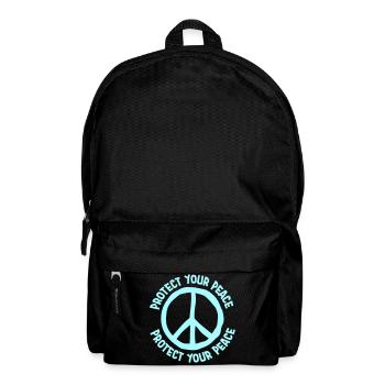 Protect Your Peace Mental Health Mindfulness - Backpack - black - Front