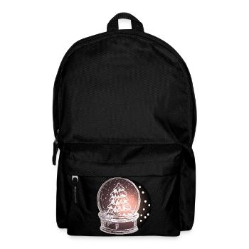 Snow Globe Christmas Tree - Backpack - black - Front