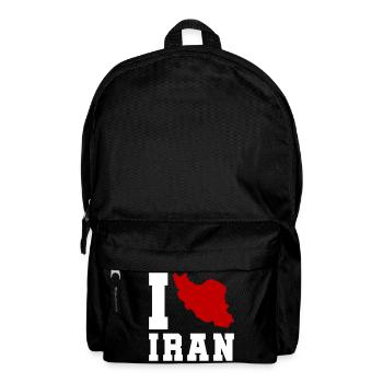 I Love Iran - Rucksack - Schwarz - Vorne