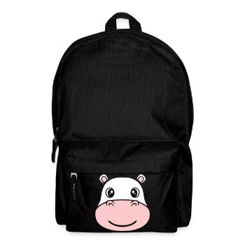 Nilpferd Kopf Gesicht Maske Lächeln - Rucksack - Schwarz - Vorne