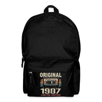 Février 1987, Cadeau d'Anniversaire février 1987 - Sac à dos - noir - Devant