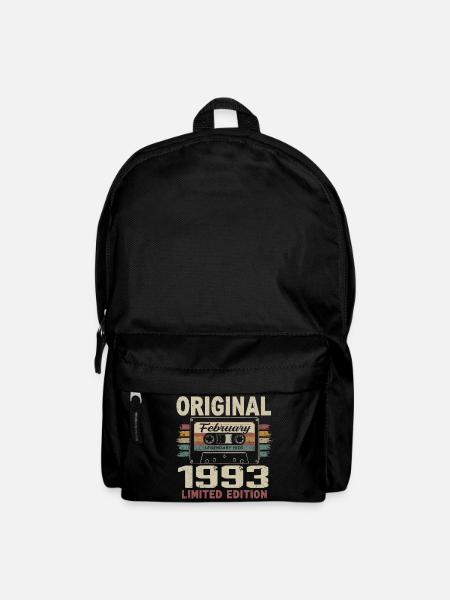 Februar 1993, Februar 1993 Geburtstagsgeschenk - Rucksack - Schwarz