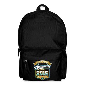 2016 Limited Edition Awesome Geburtstag Geschenk - Rucksack - Schwarz - Vorne