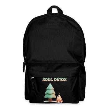 Cozy 3D Pine Tree Soul Detox Aesthetic - Backpack - black - Front