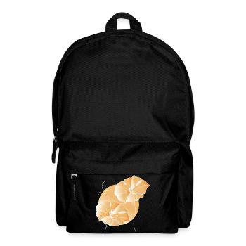 Blüten Line Art Blumen Illustration - Rucksack - Schwarz - Vorne