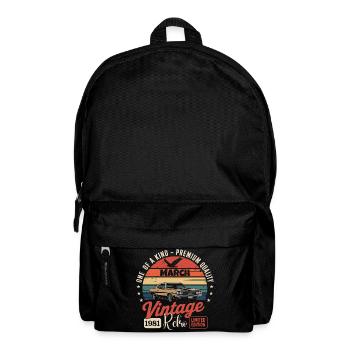 Birthday March 1981 Year Limited Edition 1981 - Backpack - black - Front