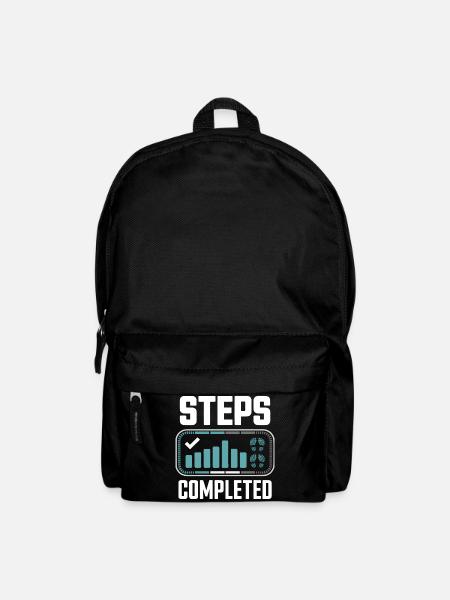 Steps Completed 10000 Schritte - Rucksack - Schwarz