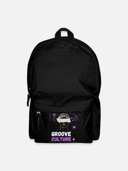 Groove culture hardgroove Trance techno art - Backpack - black