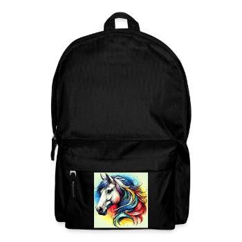 cheval - Sac à dos - noir - Devant