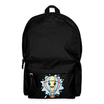 Fröhlicher Ballonfreund Wolkenreise - Rucksack - Schwarz - Vorne