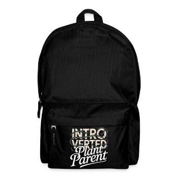 Introvertierter Pflanzenelternteil - Rucksack - Schwarz - Vorne