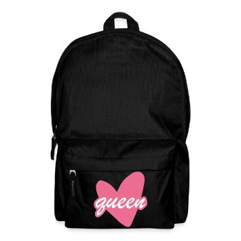 Queen Heart Script Herz Girl - Rucksack - Schwarz - Vorne
