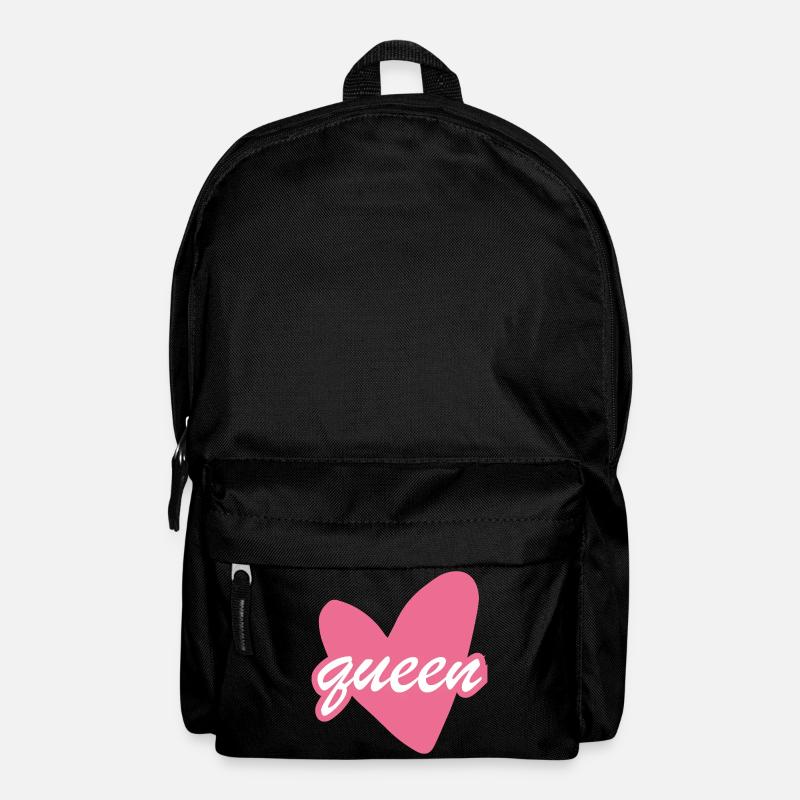 Queen Heart Script Herz Girl - Rucksack - Schwarz