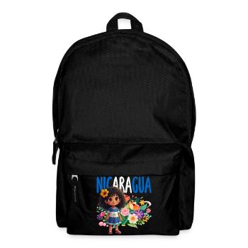 Fierté et Foyer du drapeau du Nicaragua - Sac à dos - noir - Devant