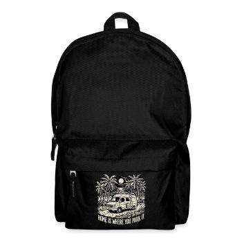 Camping Home Paradise - Rucksack - Schwarz - Vorne