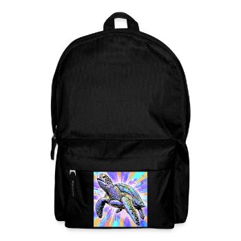 Schildkröte - Rucksack - Schwarz - Vorne