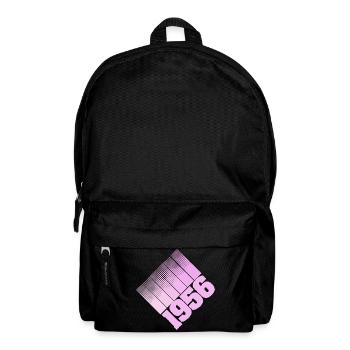 1956 Dots Retro Zahlendesign - Rucksack - Schwarz - Vorne