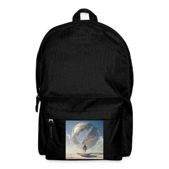 Boxer in front of the orbital spiral - Backpack - black - Front