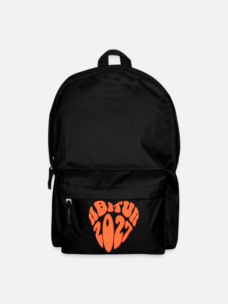 Abitur 2027 Herz - Rucksack - Schwarz
