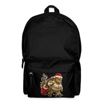 Kakapo carries Christmas alone - Backpack - black - Front