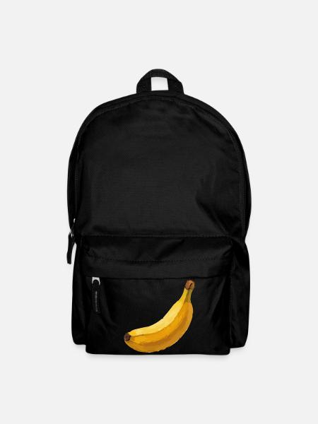Gelbe Banane Vektorillustration - Rucksack - Schwarz