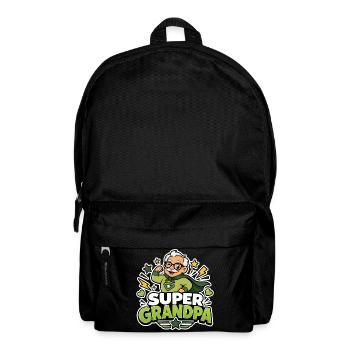 Super Grandpa Superhero Grandpa - Funny Comic Hero - Backpack - black - Front