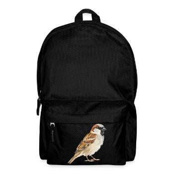 Sparrow Color Block Illustration - Backpack - black - Front
