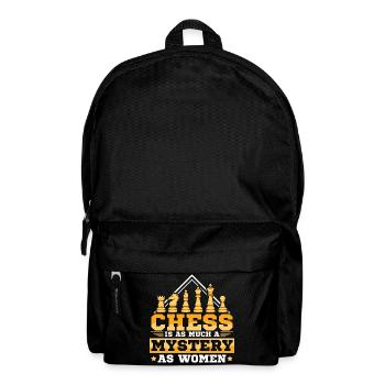 Schach Schachspieler Schachbrett - Rucksack - Schwarz - Vorne